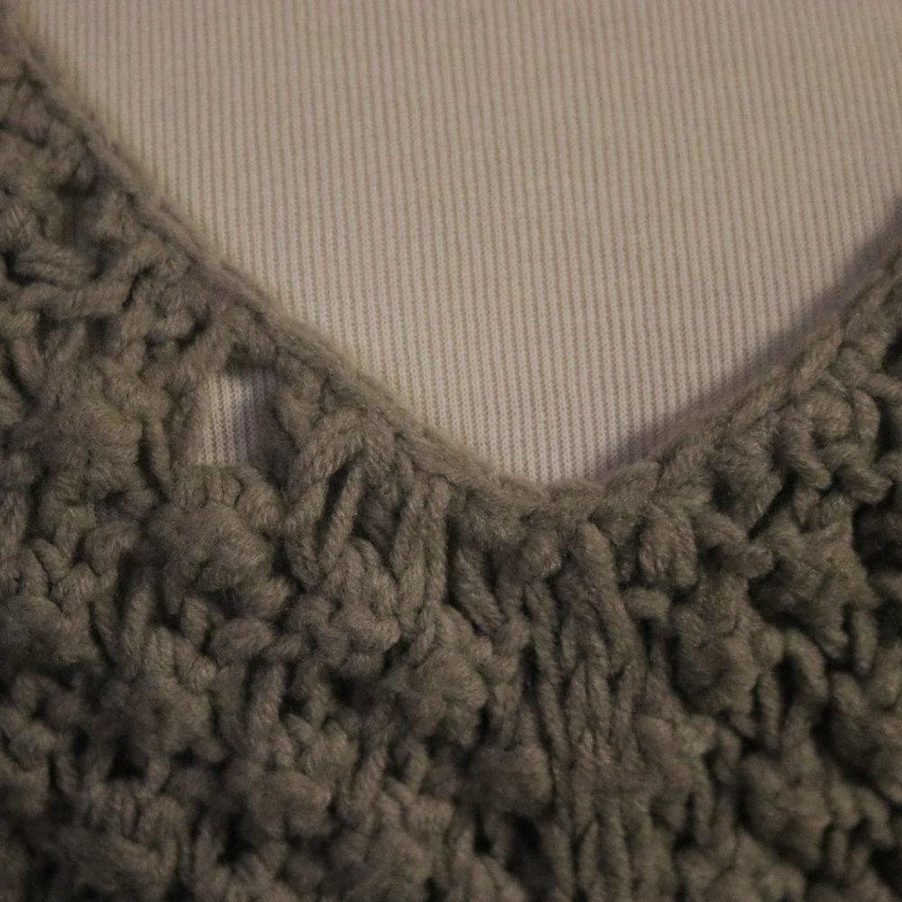 Vintage Sweater Gray Wool Blend Dress #542 - Picture 3 of 6